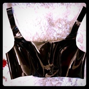 Meshki Latex/Vinyl Black Top